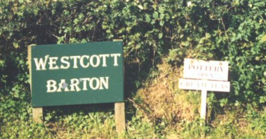 Westcott Barton Sign