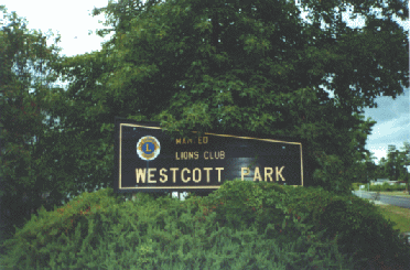 Westcott Park Sign